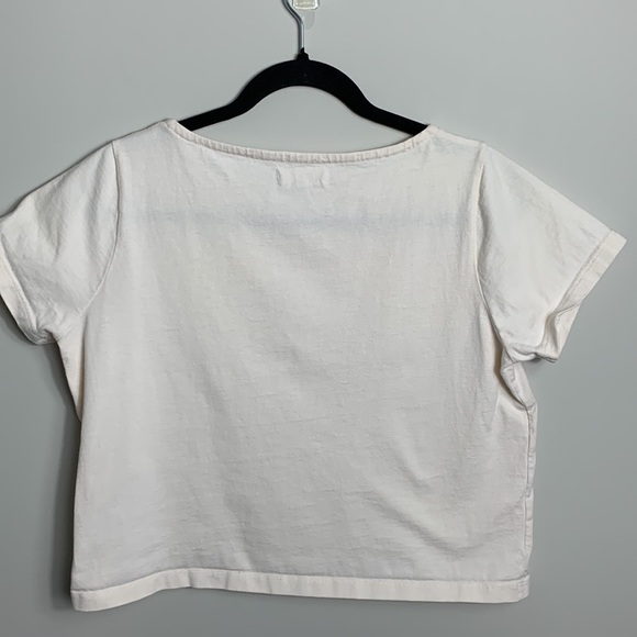 Madewell Botanical Graphic Setlist Boxy Tee Cropped Ivory - Picture 7 of 9